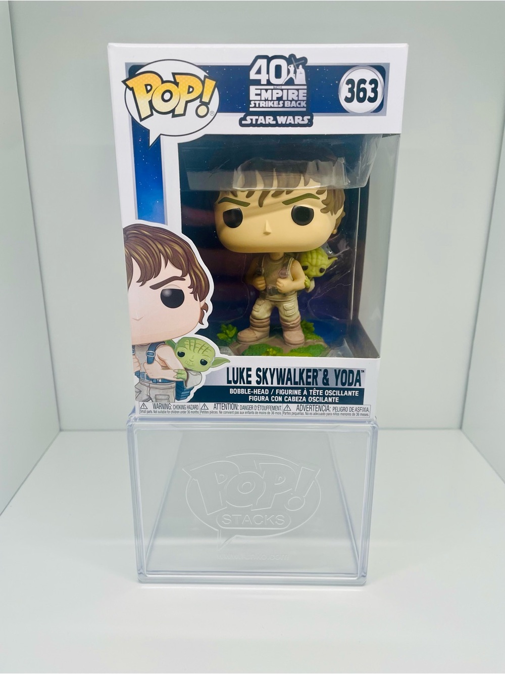 Funko Pop! Star Wars Luke Skywalker Yoda Vinyl Figure (#363) - 40th ANNIVERSARY!